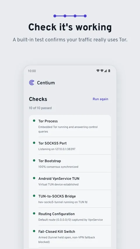 Centium VPN screen 3